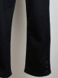 7/8-dels jeans med bendekor, svart twill. Prisvrd