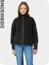 Didriksons Mella, black Teddyjacka