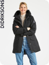 Didriksons Frida, black/svart parka