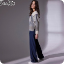 LauRie Donna loose, navy. Raka, lätt vida ben. Öko-Tex