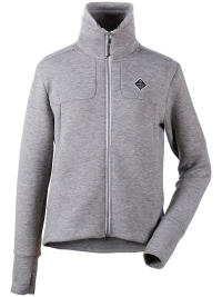 Didriksons Lilja aluminium-vit, jacka i microfleece