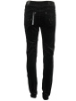 Sammets-jeans, svart