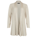 Cardigan i vacker stickning, champagne