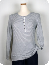 Farfarstrja, marin/offwhite