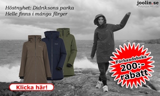 Hstnyhet: Varma och skna damjackan Helle designad hos Didriksons r en storsljare, och nu r rets frger p vg in p lagret