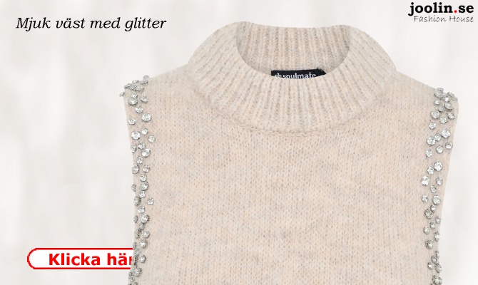 Supertrendig vst med strass runt rmhlen