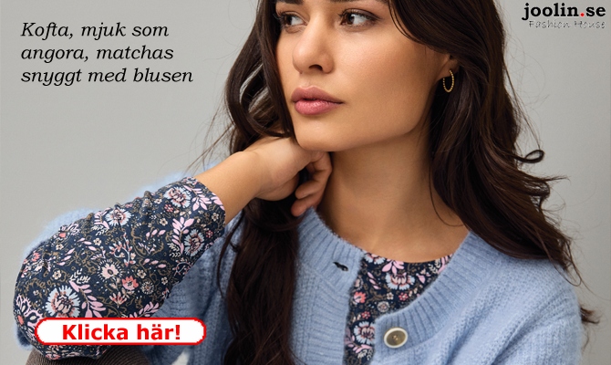 Kofta, mjuk som angora, ljusbl
