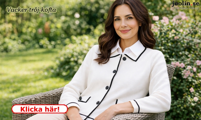 Nyhet i lager: Chanelinspirerad tr�ja, offwhite/marin