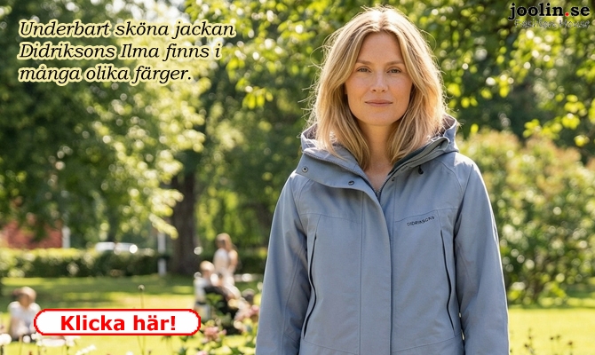 V�r- & sommar-jackan Didriksons Ilma �r b�de vind och vattenavvisande - perfekt!