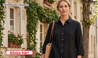 Nyhet: Favorit-skjorta, linne, svart